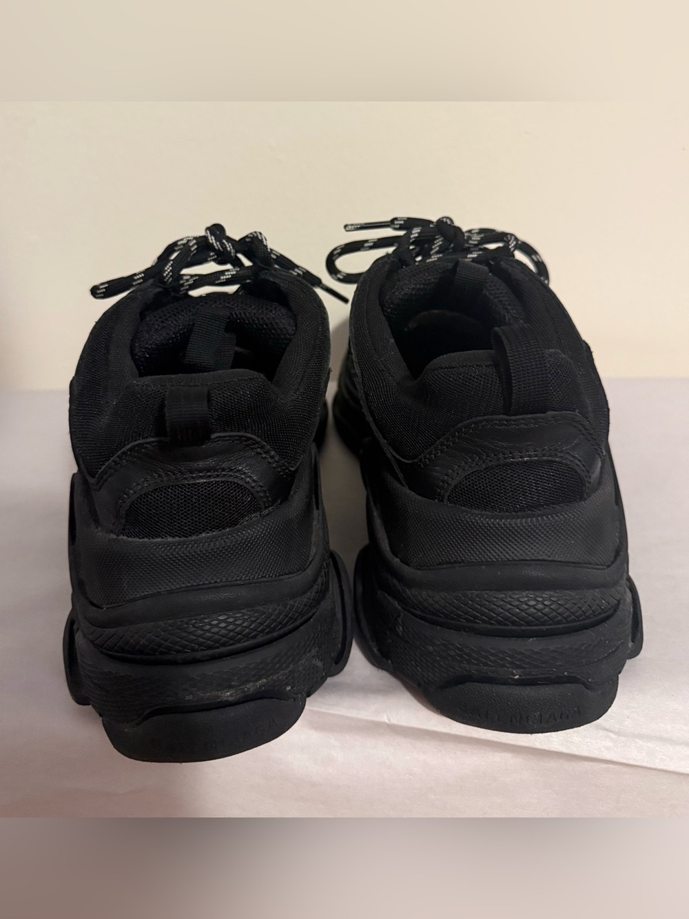 Balenciaga Black Triple S Style Chunky Sneakers Size FR/EUR 39 $1,190 - Picture 6 of 13